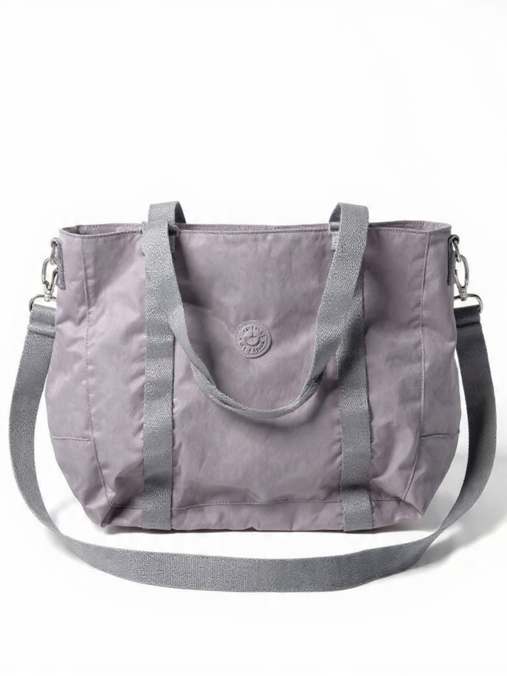 Kipling Lavender Gray Large Travel Tote